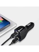 Wozinsky car charger USB x2 and USB C black (WCC-01)