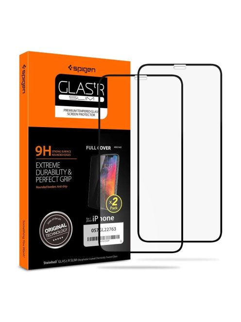 TEMPERED GLASS Spigen GLASS FC 2-PACK IPHONE 11 PRO BLACK