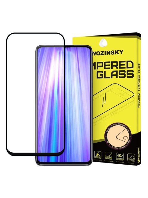 Üvegfólia Kijelzővédő Tempered Glass Tokbarát Asus Zenfone 6 ZS630KL Fekete Keret