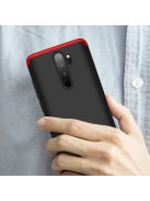 GKK 360 Protection Tok Ütésállókivitel 2in1 Védőtok Xiaomi Redmi Note 8 Pro Fekete-Piros