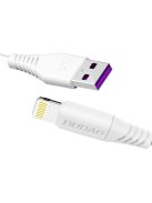 Dudao cable USB / Lightning 5A 1m white (L2L 1m white)