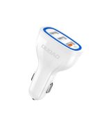 Dudao car charger quick charge Quick Charge 3.0 QC3.0 2.4A 18W 3x USB white (R7S white)