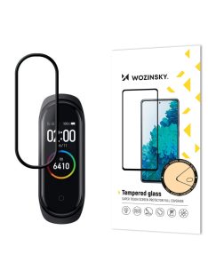   Wozinsky super wytrzymałe szkło folia szklana Full Glue na cały ekran z ramką Case Friendly Xiaomi Mi Band 4 / Mi Band 3 przezroczysty