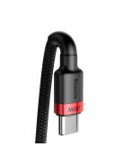 Baseus CATKLF-AL91 USB-C - USB-C PD QC cable 100W 5A 480Mb/s 2m - black and red