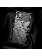 Szilikon Tok Samsung Galaxy Note 10 Plus Fekete Thunder Rugged Ütésállókivitel Védőtok