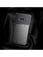 Szilikon Tok Samsung Galaxy S10e Fekete Thunder Rugged Ütésállókivitel Védőtok