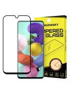 Üvegfólia Kijelzővédő Tempered Glass Tokbarát Samsung Galaxy A51 Fekete Keret
