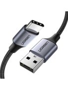 Ugreen US288 60126 USB-A / USB-C QC 3.0 3A 1m cable - gray