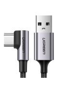 Ugreen US284 50942 USB-A (straight) / USB-C (angled) cable 3A 2m - gray