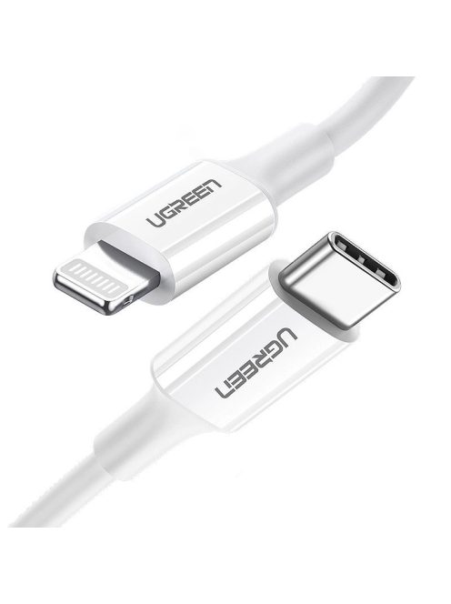 Ugreen US171 Lightning - USB-C MFi PD cable 20W 480Mb/s 1m - white