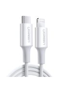 Ugreen US171 Lightning - USB-C MFi PD cable 20W 480Mb/s 1m - white