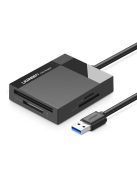 Ugreen CR125 30231 reader for SD / microSD / CF / MS memory cards with USB-A 3.0 cable - black