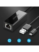 Ugreen 30985 external network card for Chromecast with micro USB / USB-A connectors 100Mb/s 1m - black