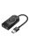 Ugreen external sound card music USB adapter - 3.5 mm mini jack with volume control 15cm black (40964)