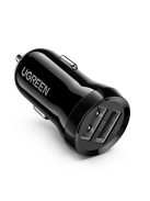 Ugreen car charger 2x USB 24W 4.8 A (2x 2.4 A) black (50875)