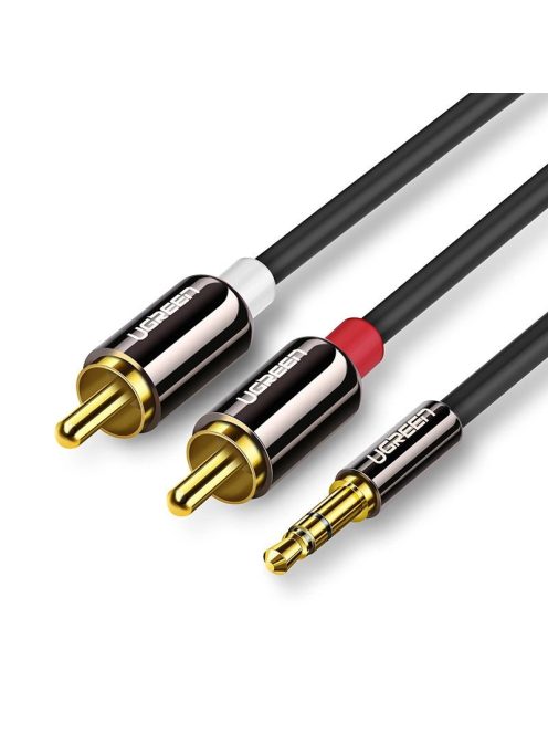 Ugreen AV116 10590 audio mini jack cable 3.5 mm (male) / 2RCA (male) 3m - black