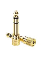 Ugreen adapter 3.5 mm mini jack to 6.3 mm jack adapter gold (20503)