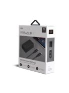 Uniq Versa Slim LITHOS Collective USB-C PD 18W wall charger + USB-C / USB-C cable - black