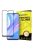 Üvegfólia Kijelzővédő Tempered Glass Tokbarát Huawei P40 Lite / Nova 7i / Nova 6 SE Fekete Keret