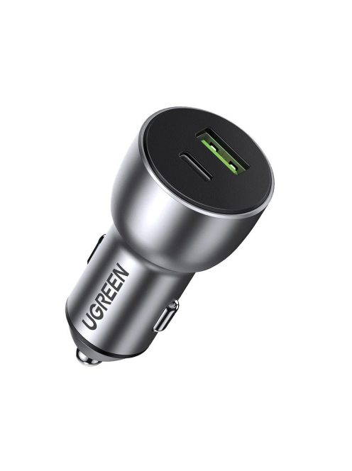 Ugreen Car Charger USB / USB Type C Quick Charge 3.0 Power Delivery 36 W 3 A gray (CD213 60980)