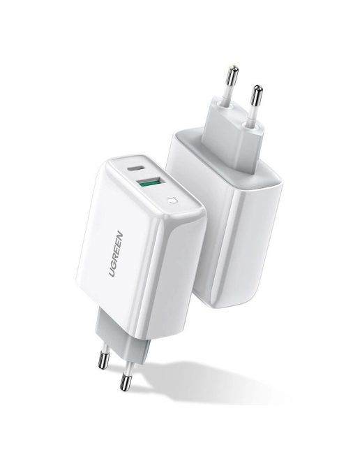 Ugreen Fast USB Type C / USB Wall Charger 36 W Quick Charge 4.0 Power Delivery white (60468 CD170)