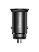 Baseus PPS smart car charger USB / USB Type C 30 W Quick Charge 4.0 QC4+ Power Delivery 3.0 VOOC SCP AFC MTKPE black (CCYS-C01)