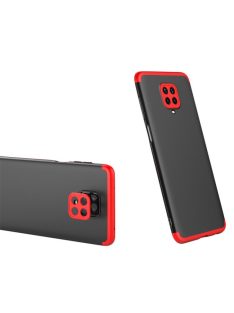   GKK 360 Protection Tok Ütésállókivitel 2in1 Védőtok Xiaomi Redmi Note 9 Pro / Redmi Note 9S Fekete-Piros