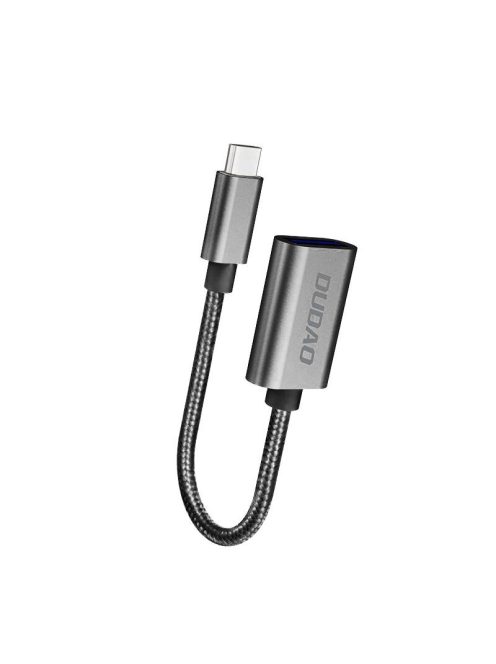 Dudao adapter cable OTG USB 2.0 to USB Type C gray (L15T)