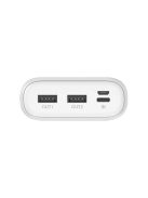 Dudao powerbank 20000 mAh 2x USB / USB Type C / micro USB 2 A with LED screen white (K9Pro-05)