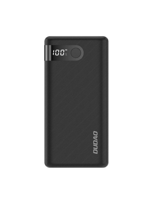 Dudao powerbank 20000 mAh 2x USB / USB Type C / micro USB 2 A with LED screen black (K9Pro-06)