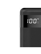 Dudao powerbank 20000 mAh 2x USB / USB Type C / micro USB 2 A with LED screen black (K9Pro-06)