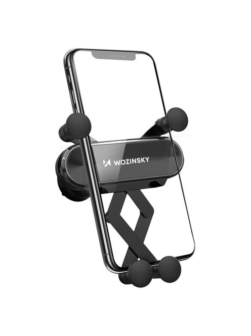 Wozinsky car phone holder gravity for ventilation grille black (WCH-05)