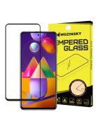 Üvegfólia Kijelzővédő Tempered Glass Tokbarát Samsung Galaxy M31s Fekete Keret