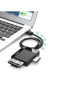 Ugreen USB 3.0 SD / micro SD / CF / MS memory card reader black (CR125 30333)