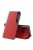 Samsung Galaxy A40 Notesz Tok ECO Leather View Case Ablakos Elegant BookCase Piros