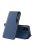 Huawei P40 Notesz Tok ECO Leather View Case Ablakos Elegant BookCase Kék
