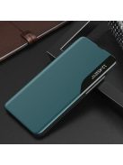 Huawei Y6p / Honor 9A Notesz Tok ECO Leather View Case Ablakos Elegant BookCase Zöld