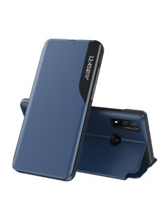   Huawei P Smart 2019 Notesz Tok ECO Leather View Case Ablakos Elegant BookCase Kék