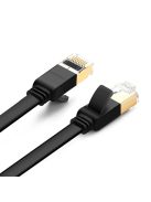 Ugreen Flat Cable Internet Network Cable Ethernet Patchcord RJ45 Cat 7 STP LAN 10 Gbps 3m Black (NW106 11262)