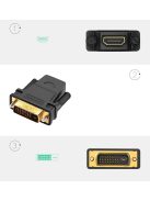 Ugreen HDMI adapter (female) - DVI 24 + 1 (male) FHD 60 Hz black (20124)