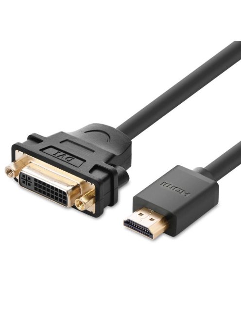 Ugreen cable cable adapter adapter DVI 24 + 5 pin (female) - HDMI (male) 22 cm black (20136)