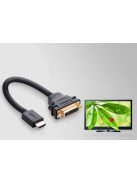 Ugreen cable cable adapter adapter DVI 24 + 5 pin (female) - HDMI (male) 22 cm black (20136)