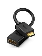 Ugreen adapter cable HDMI (female) - mini HDMI (male) 4K 60 Hz Ethernet HEC ARC audio 32 channels 22 cm black (20137)