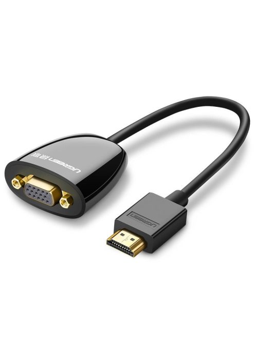 Ugreen Cable Cord Adapter Adapter One Way HDMI (Male) to VGA (Female) FHD Black (MM105 40253)