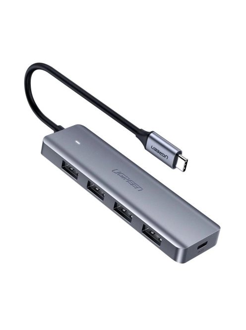 Ugreen USB Type C HUB - 4x USB 3.2 Gen 1 with USB-C power port gray (CM219 70336)