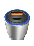 Dudao USB / USB Car Charger Type C Power Delivery Quick Charge 22.5 W Gray (R4PQ)