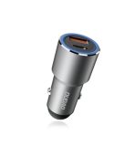 Dudao USB / USB Car Charger Type C Power Delivery Quick Charge 22.5 W Gray (R4PQ)