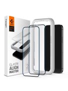 TEMPERED Spigen ALM GLASS FC 2-PACK IPHONE 12/12 PRO BLACK