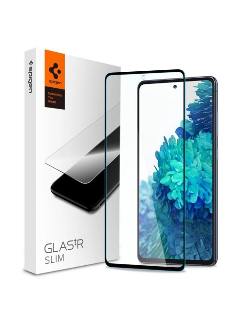 TEMPERED GLASS Spigen GLASS FC GALAXY S20 FE BLACK