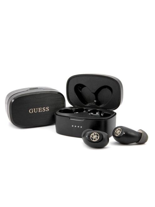 Guess GUTWSJL4GBK TWS Bluetooth headphones + black/black 4G docking station